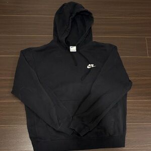 Nike Men's Black Hoodie with Logo